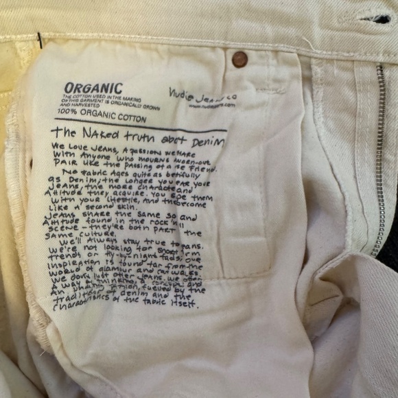 Nudie Lean Dean Jeans NWT, Men's SZ 32x34, Italy, New - Picture 5 of 11